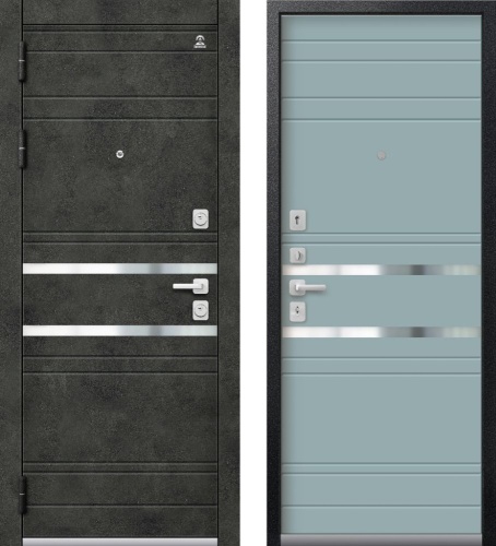 Центурион С-109-2025 Чёрный муар+Бетон темный - Кашемир аква Центурион С-109-2025 Чёрный муар+Бетон темный - Кашемир аква